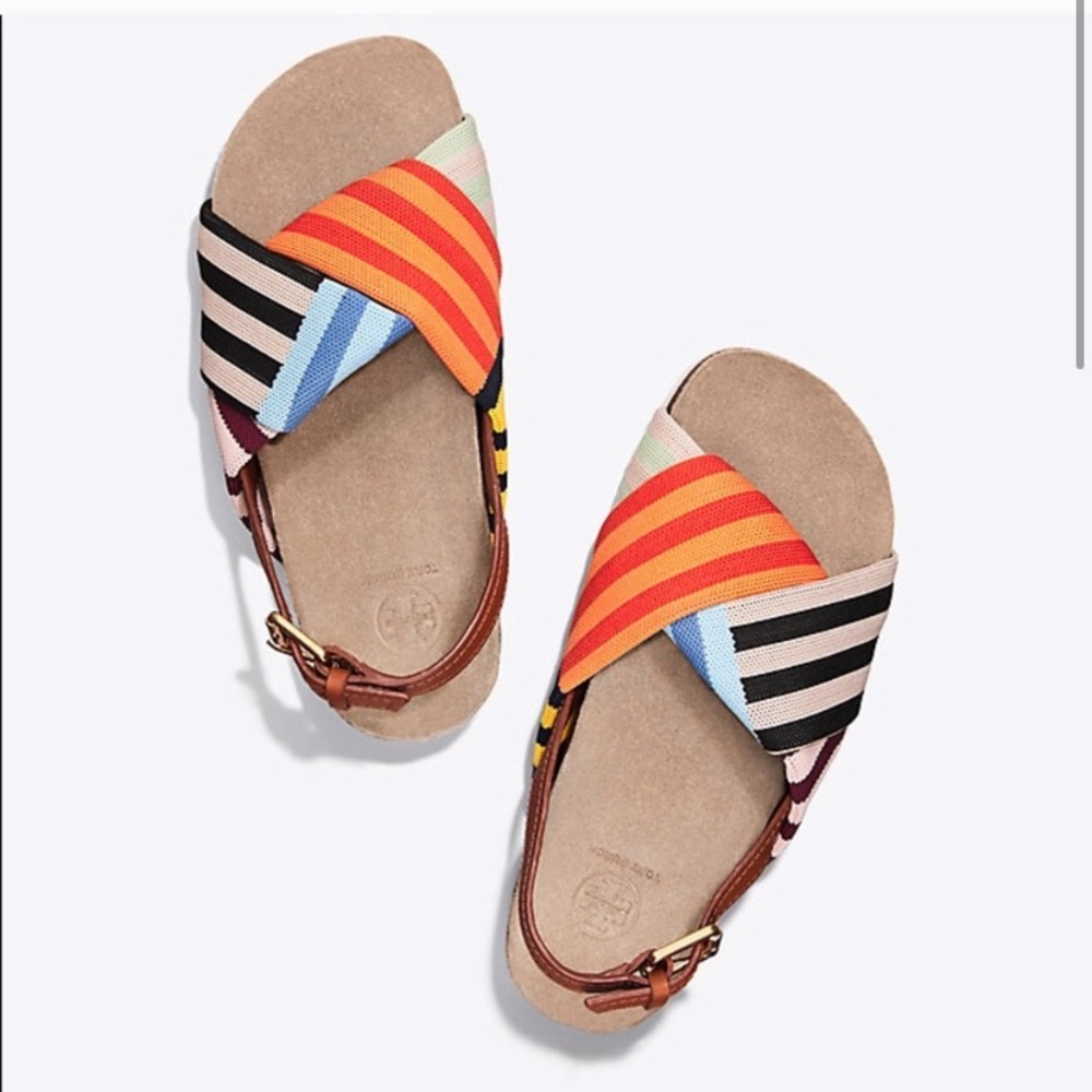Tory Burch Corey Patchwork Sandals 6